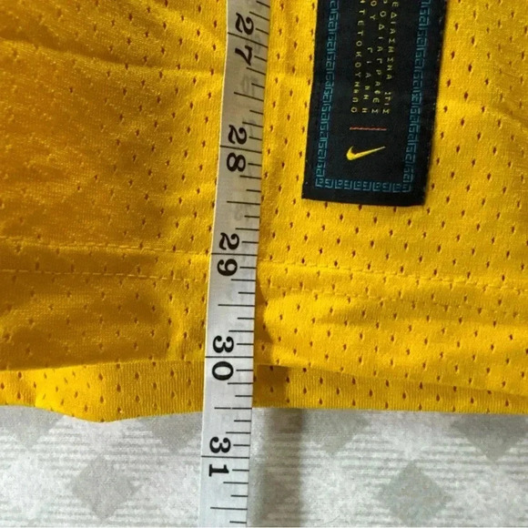 Nike Giannis Basketball Mesh 1/4 Zip Shirt Dri-Fit Yellow Men's Large - Picture 3 of 7